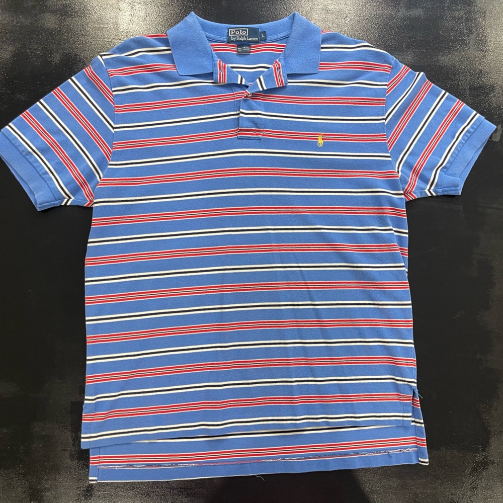 Polo Ralph Lauren Blue Striped Polo Shirt